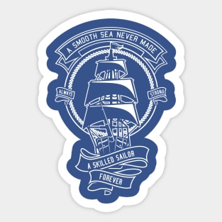 Experienced sailors never die Sticker